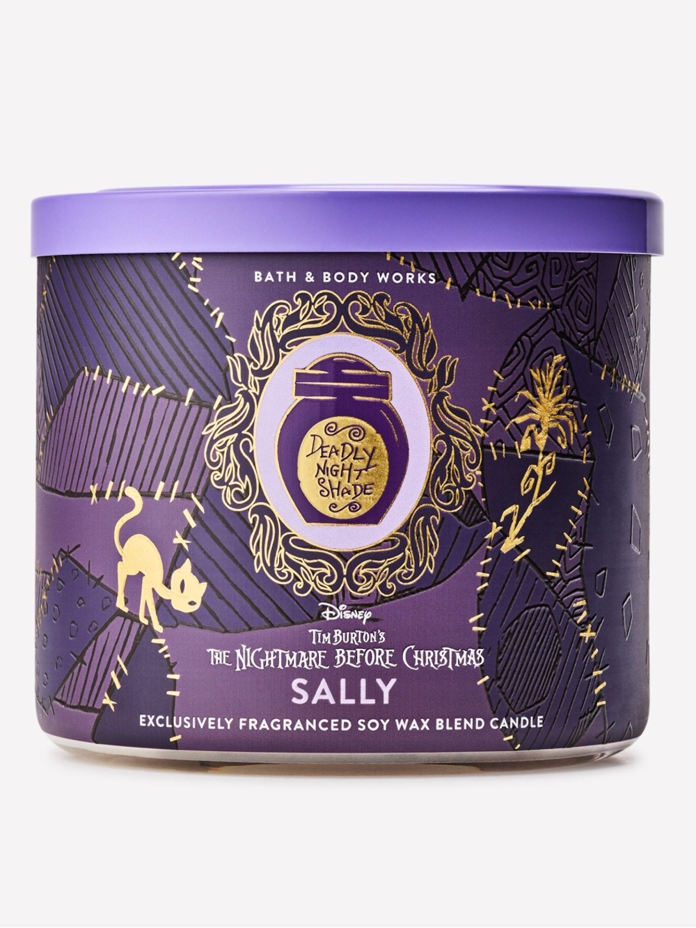Bath & Body Works Disney Nightmare Before Christmas Sally Scented 3-Wick Candle